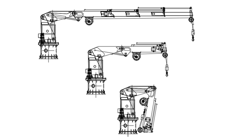 hydraulic knuckle boom slewing crane 6