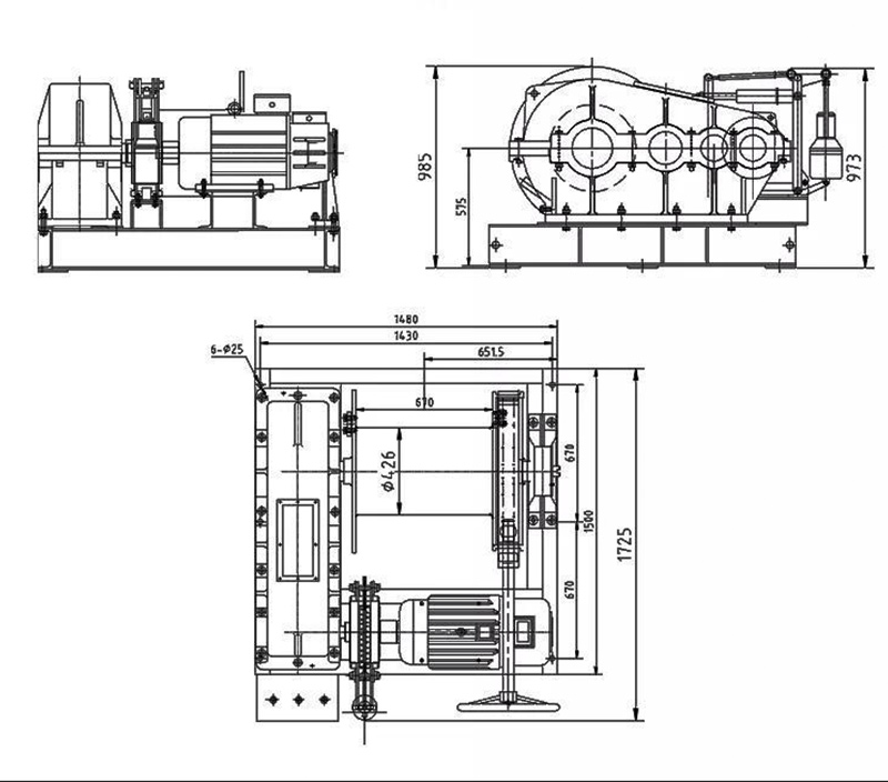 jk model fast speed electric winch 6