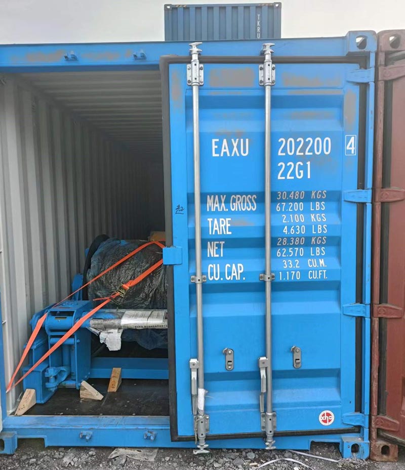 10T - 600M Electric Winch finished and shipped to South Korea