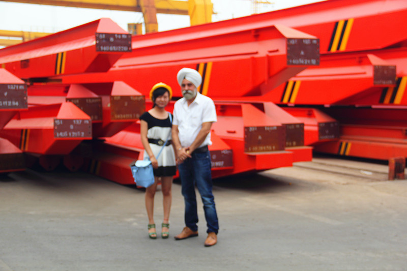 Saudi Arabia Customer Visit yuntian company for Overhead Cranes