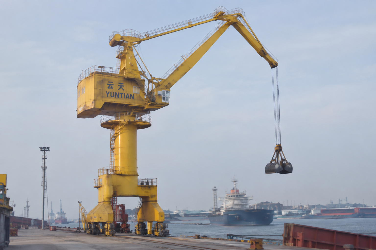 Portal cranes are used in marine shipping Portal cranes are used in marine shipping