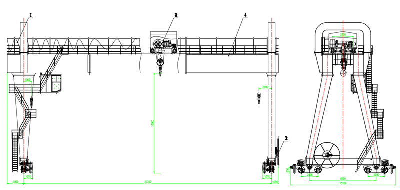 a type double beam gantry crane 6
