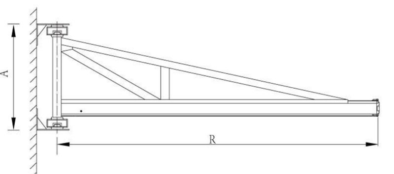 high technical electric revolving 360 degrees column or pillar swing lever jib crane 6