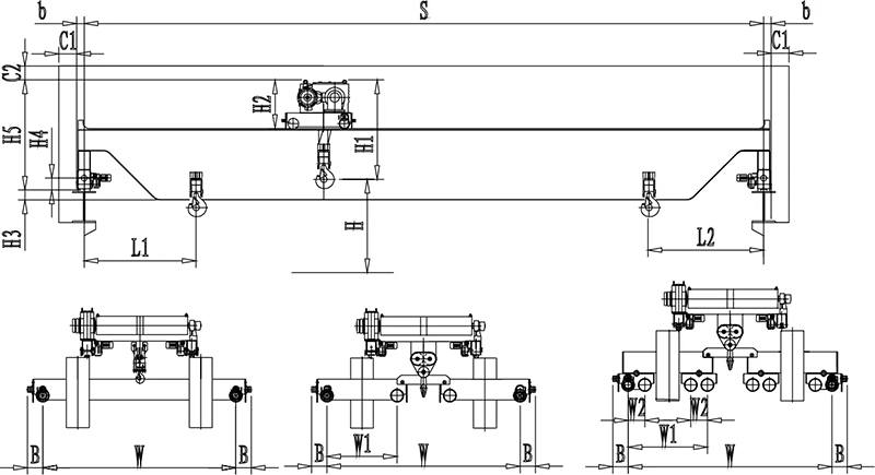 kssl european standard double girder overhead crane 8