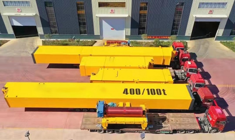 Henan Yuntian 400-Ton New Double-Girder Crane, Set Off!