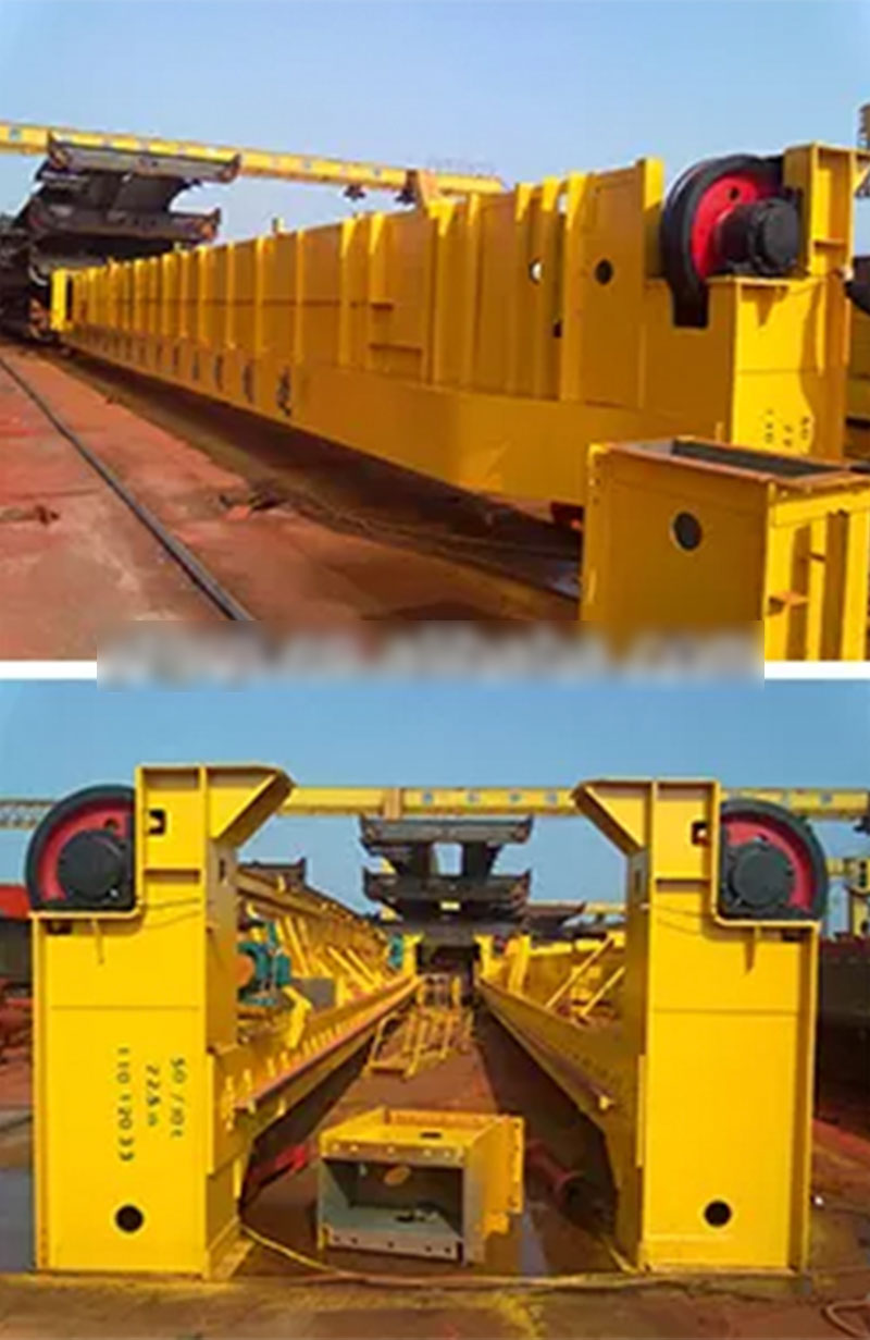 ql model double girder overhead crane with rotating elecromagnetic hanging beam 8