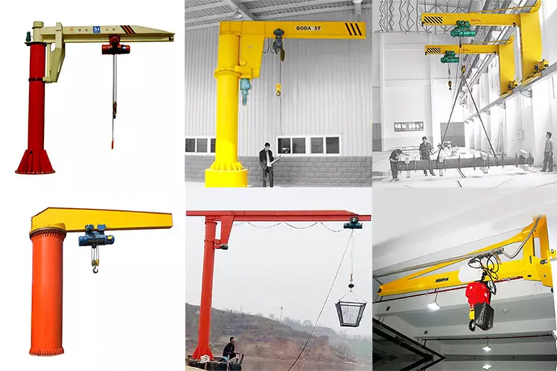 top quality electric rotation 180 degrees wall traveling swing cantilever jib crane 5