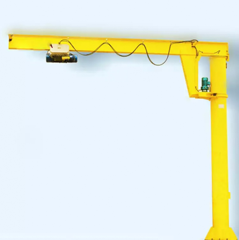 top quality electric rotation 180 degrees wall traveling swing cantilever jib crane 6