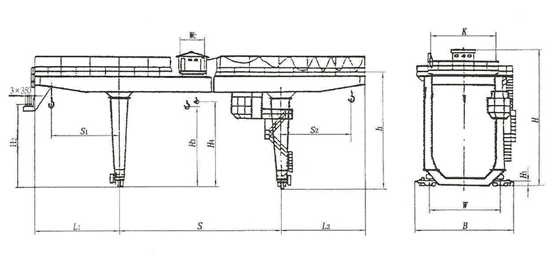 u type double beam gantry crane 5